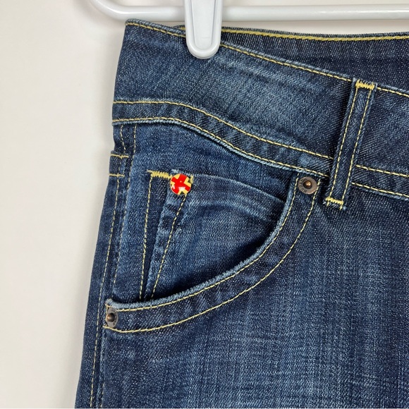 Hudson Jeans Signature Bootcut Flap Pocket Low Rise W170DHA Elm Dark Wash Sz 28 - Picture 4 of 11